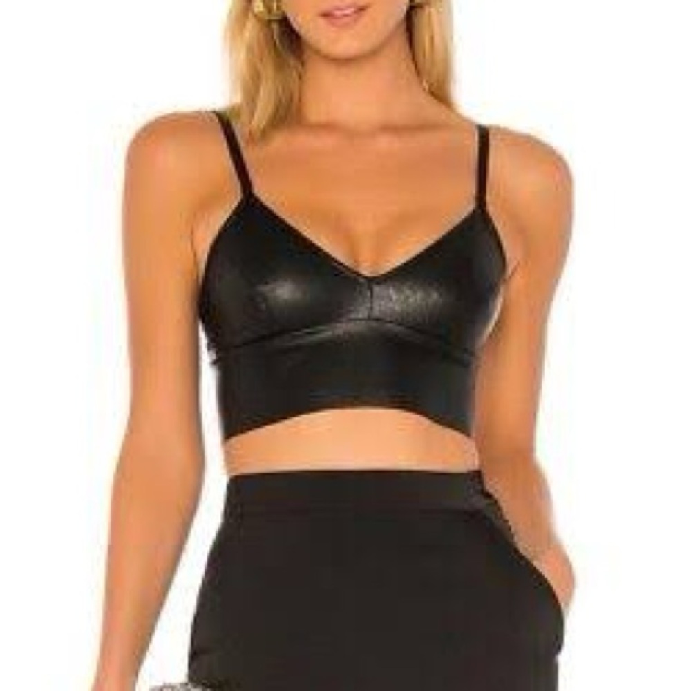Commando Faux Leather bralette
